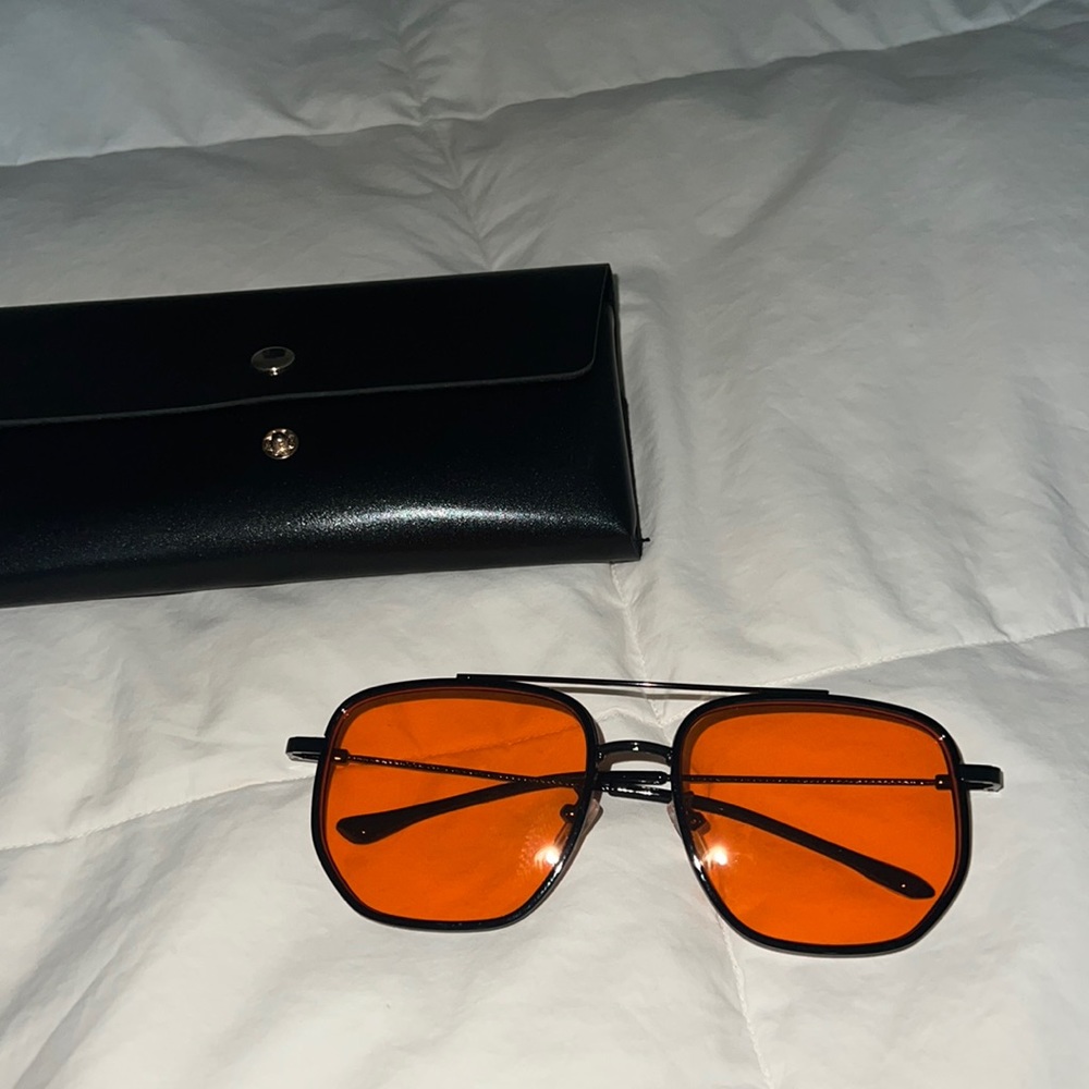 Orange lense sunglasses